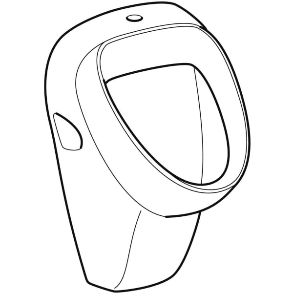 Urinal „Aller“, Zulauf von oben, ohne Zielobjekt 35 × 56,5 × 35 cm Urinal „Aller“, Zulauf von oben, ohne Zielobjekt 35 × 56,5 × 35 cm