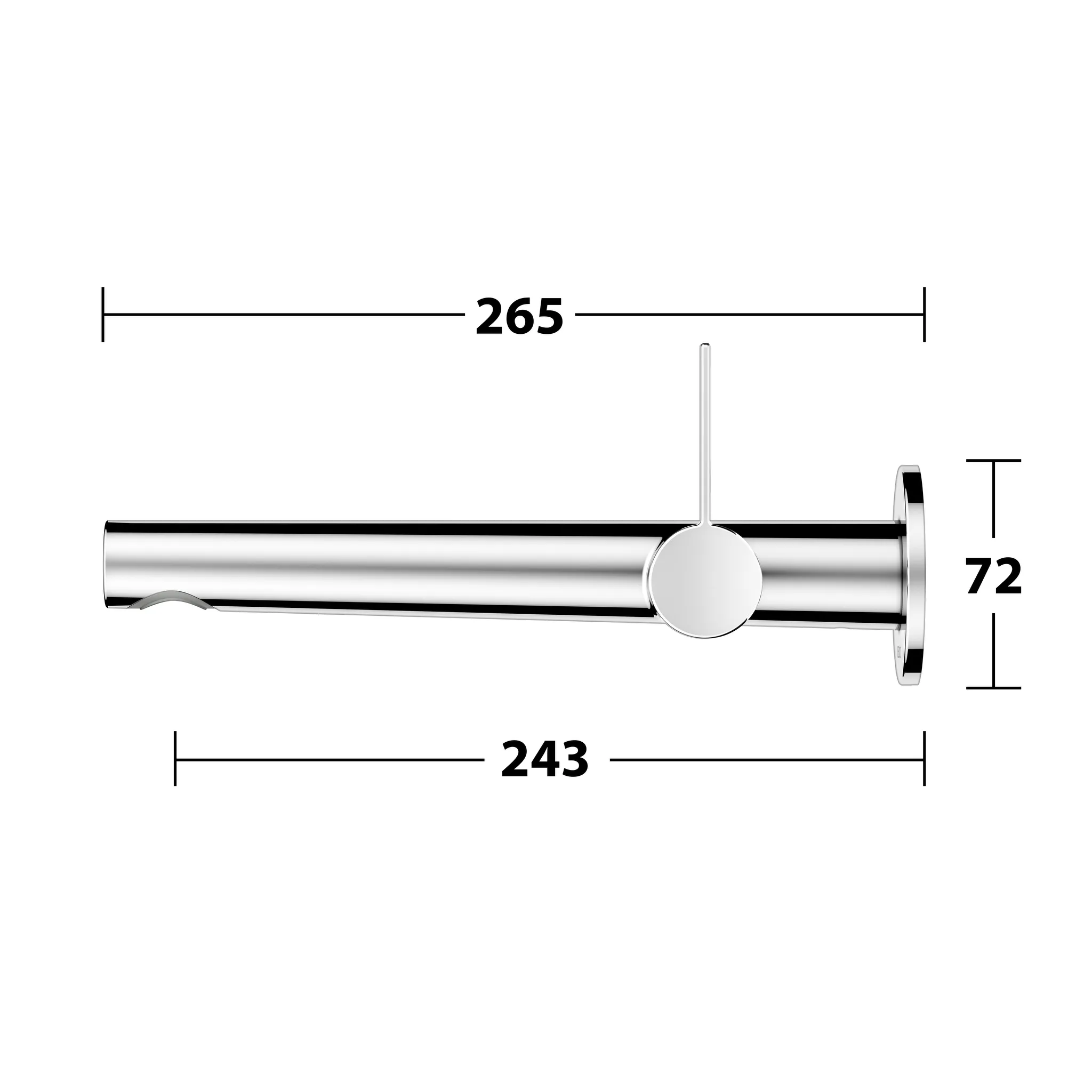 IXMO 59516012101 Einhebel-Waschtischmischer UP Wandmontage, rund Ausladung 265 mm verchromt IXMO 59516012101 Einhebel-Waschtischmischer UP Wandmontage, rund Ausladung 265 mm verchromt