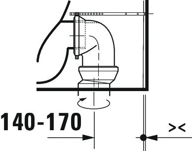 Duravit Qatego Stand-WC TS f. Kombination Rimless,Abg. Vario, Weiß HG Duravit Qatego Stand-WC TS f. Kombination Rimless,Abg. Vario, Weiß HG