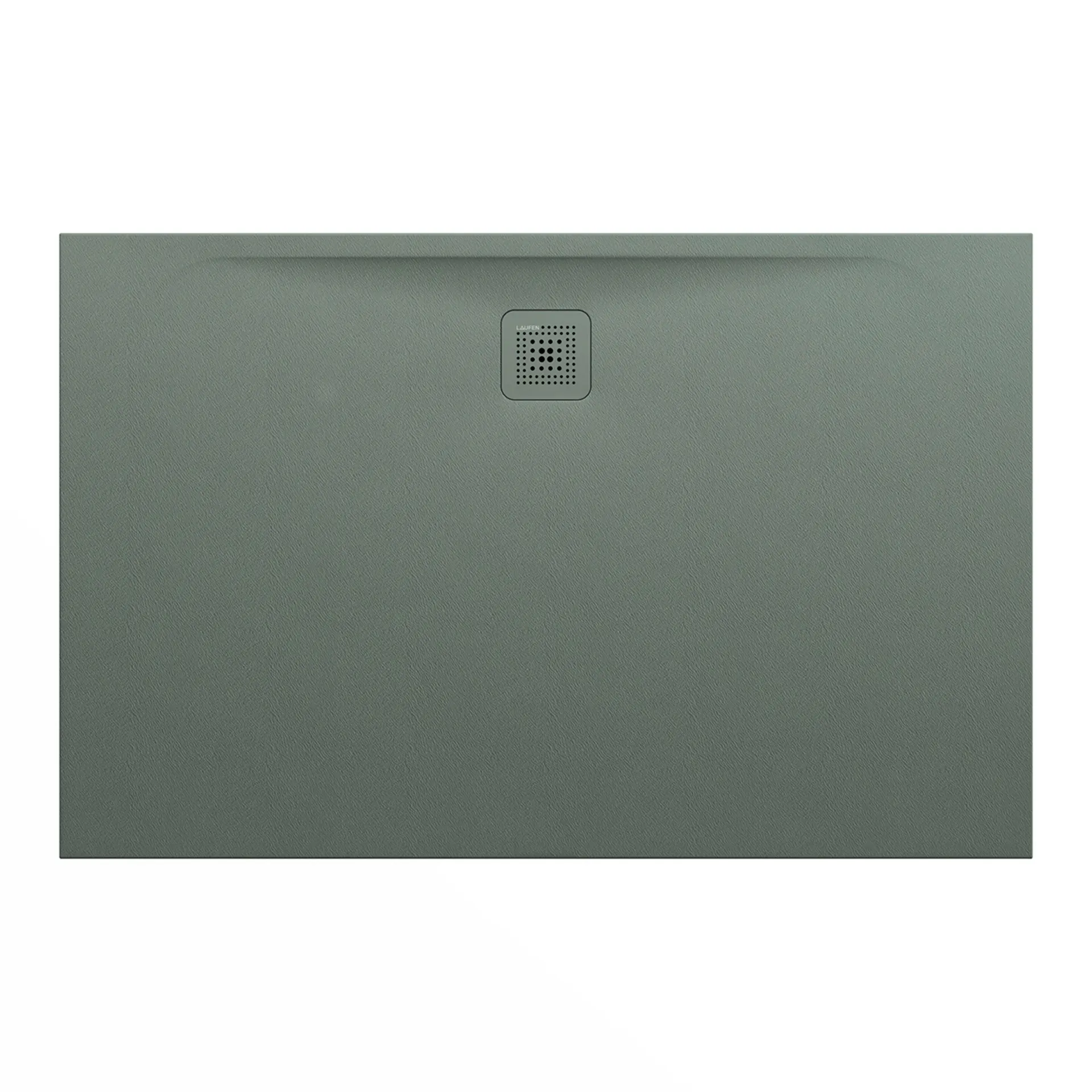 Laufen rechteck Duschwanne „Pro“ Ablauf lange Seite 1400 × 900 mm in Betongrau