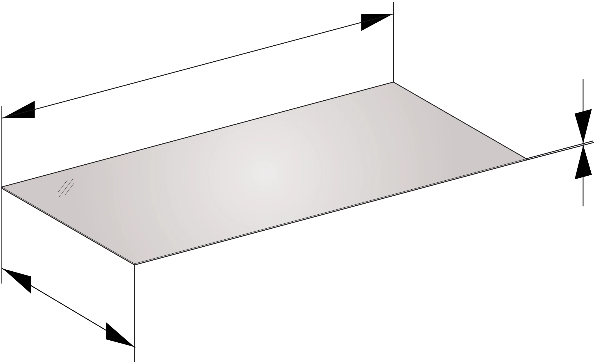 KEUCO Abdeckplatte „Edition 11“ Cashmere (Glas), 1061 × 524 × 3 mm KEUCO Abdeckplatte „Edition 11“ Cashmere (Glas), 1061 × 524 × 3 mm