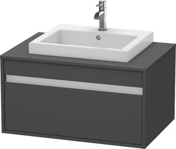 Duravit Waschtischunterschrank wandhängend „Ketho“ 80 × 42,6 × 55 cm in Graphit Matt Duravit Waschtischunterschrank wandhängend „Ketho“ 80 × 42,6 × 55 cm in Graphit Matt