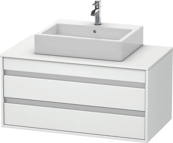 Duravit Waschtischunterschrank wandhängend „Ketho“ 100 × 49,6 × 55 cm Weiß Matt Duravit Waschtischunterschrank wandhängend „Ketho“ 100 × 49,6 × 55 cm Weiß Matt