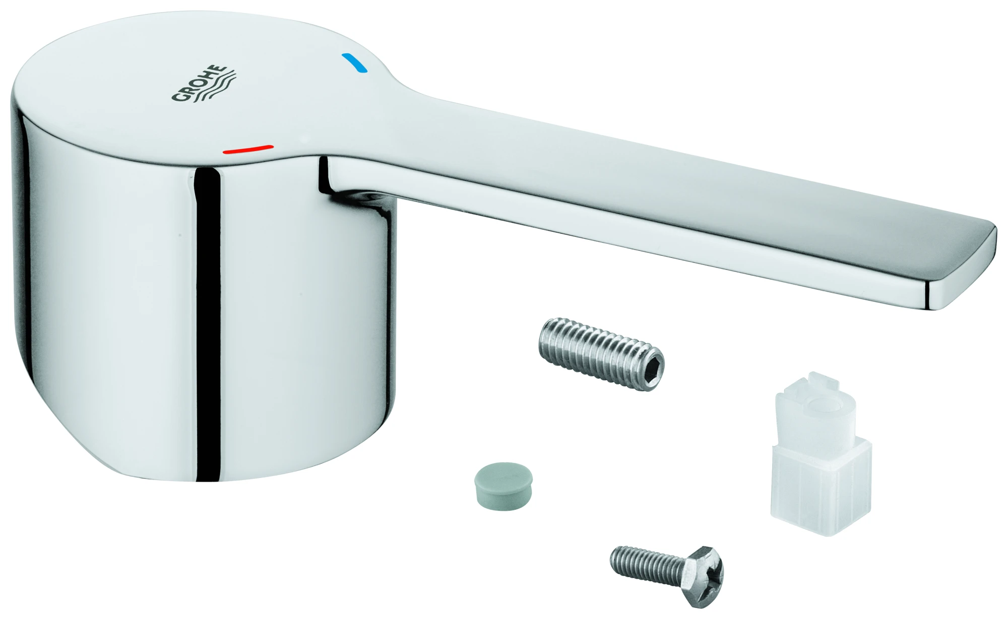 Hebel 46980, Metall, für 28 mm Kartusche, für Lineare Waschtisch- und Bidet-Einhandmischer Größe XS, S and XL, chrom