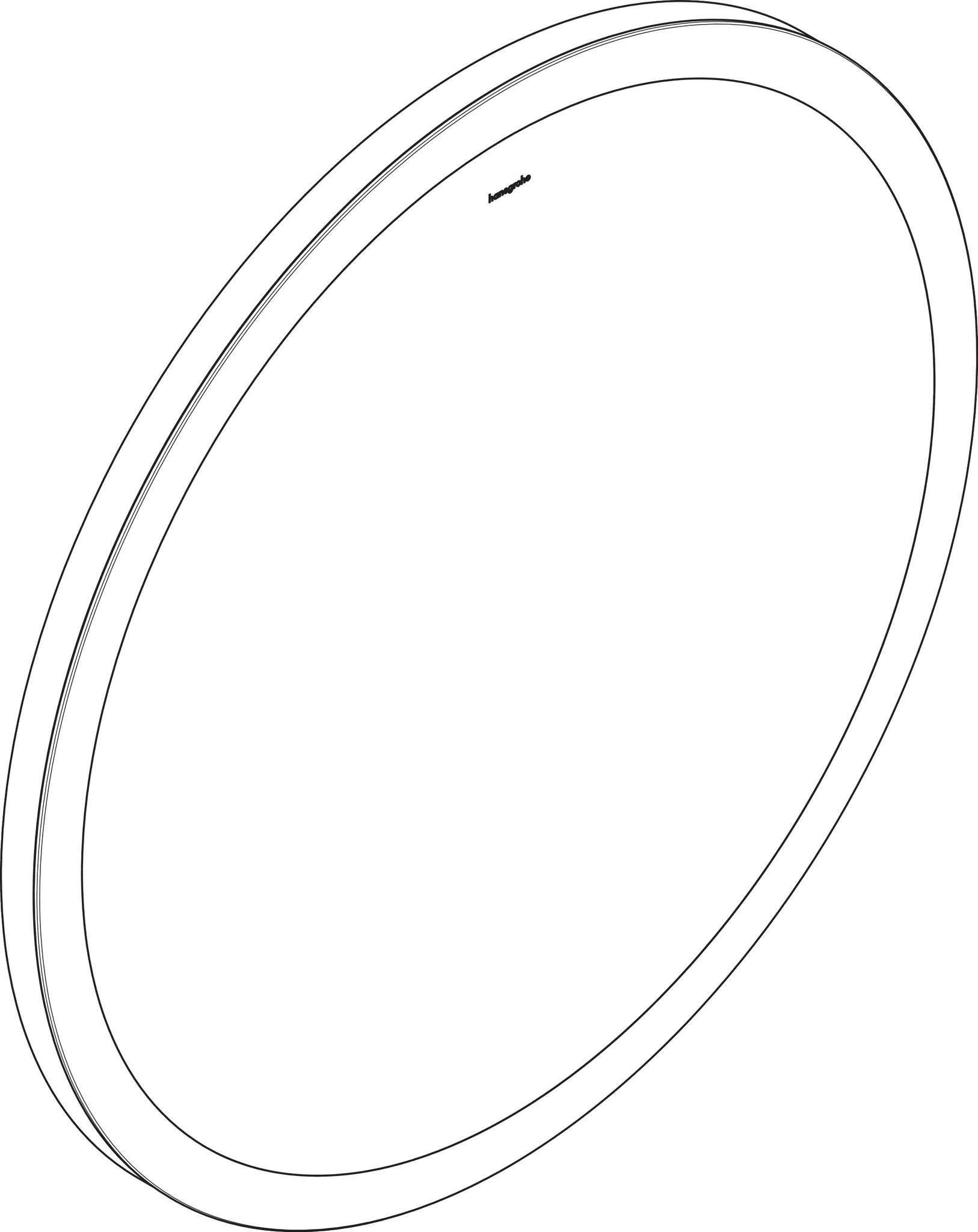 Hansgrohe Xarita Lite S Spiegel mit runder LED-Beleuchtung 700⁄30, Mattschwarz Hansgrohe Xarita Lite S Spiegel mit runder LED-Beleuchtung 700⁄30, Mattschwarz