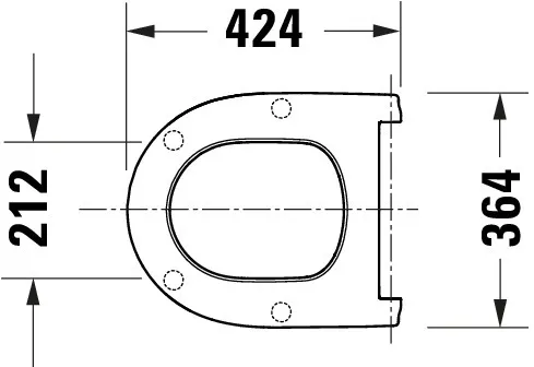 Duravit Univ.WC-Sitz D-shaped Tief 421mm Ülap Absenkaut. abnehmb. Scharn. Edelst. We Duravit Univ.WC-Sitz D-shaped Tief 421mm Ülap Absenkaut. abnehmb. Scharn. Edelst. We