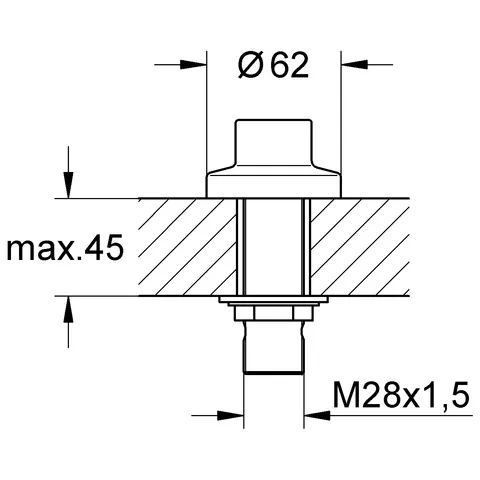 Schlauchdurchführung 27186