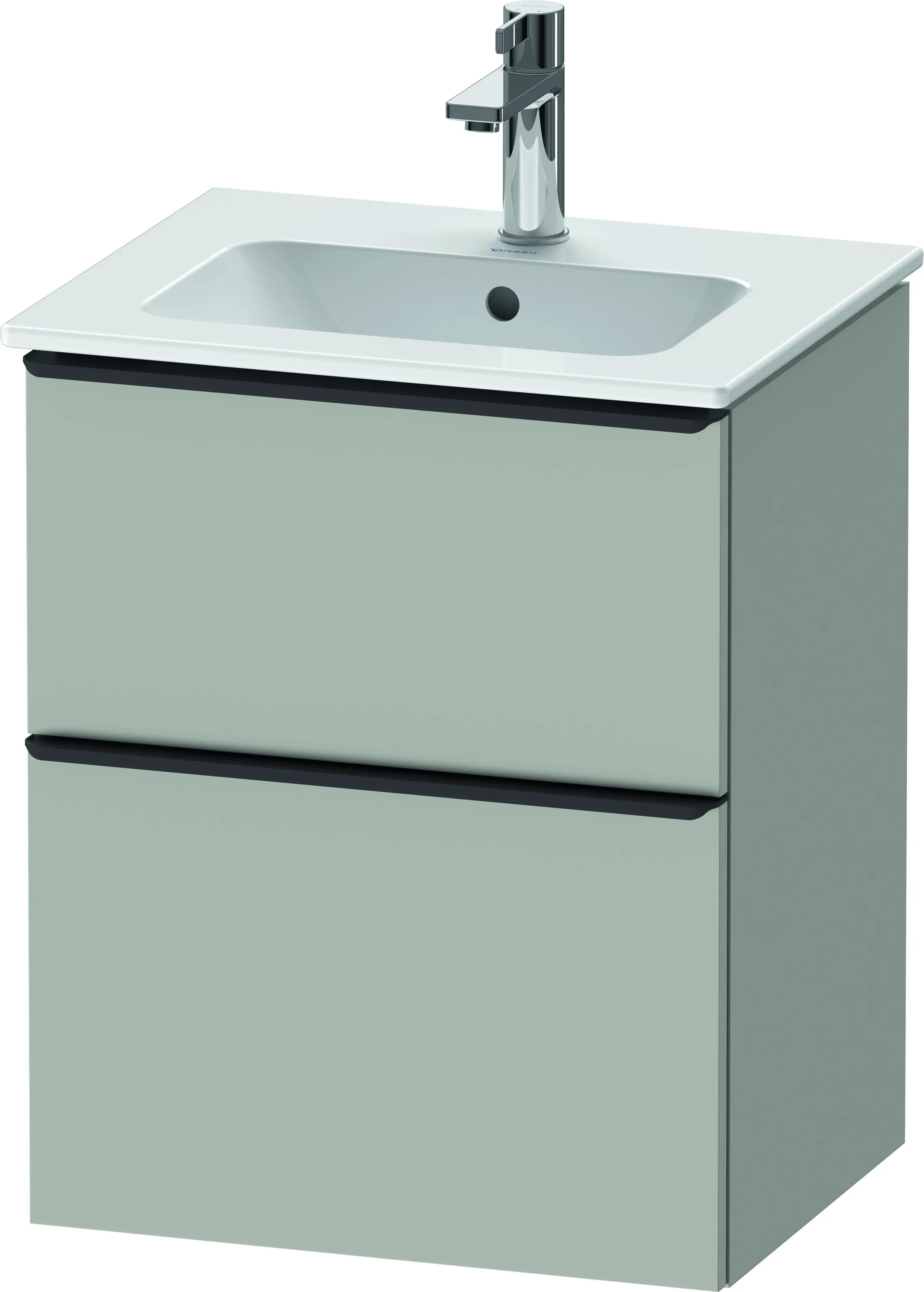 Duravit Waschtischunterschrank wandhängend „D-Neo“ 51 × 62,5 × 40,2 cm Betongrau Matt
