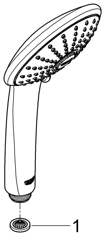 Grohe Euphoria 110 Massage Handbrause, 3 Strahlarten, chrom Grohe Euphoria 110 Massage Handbrause, 3 Strahlarten, chrom