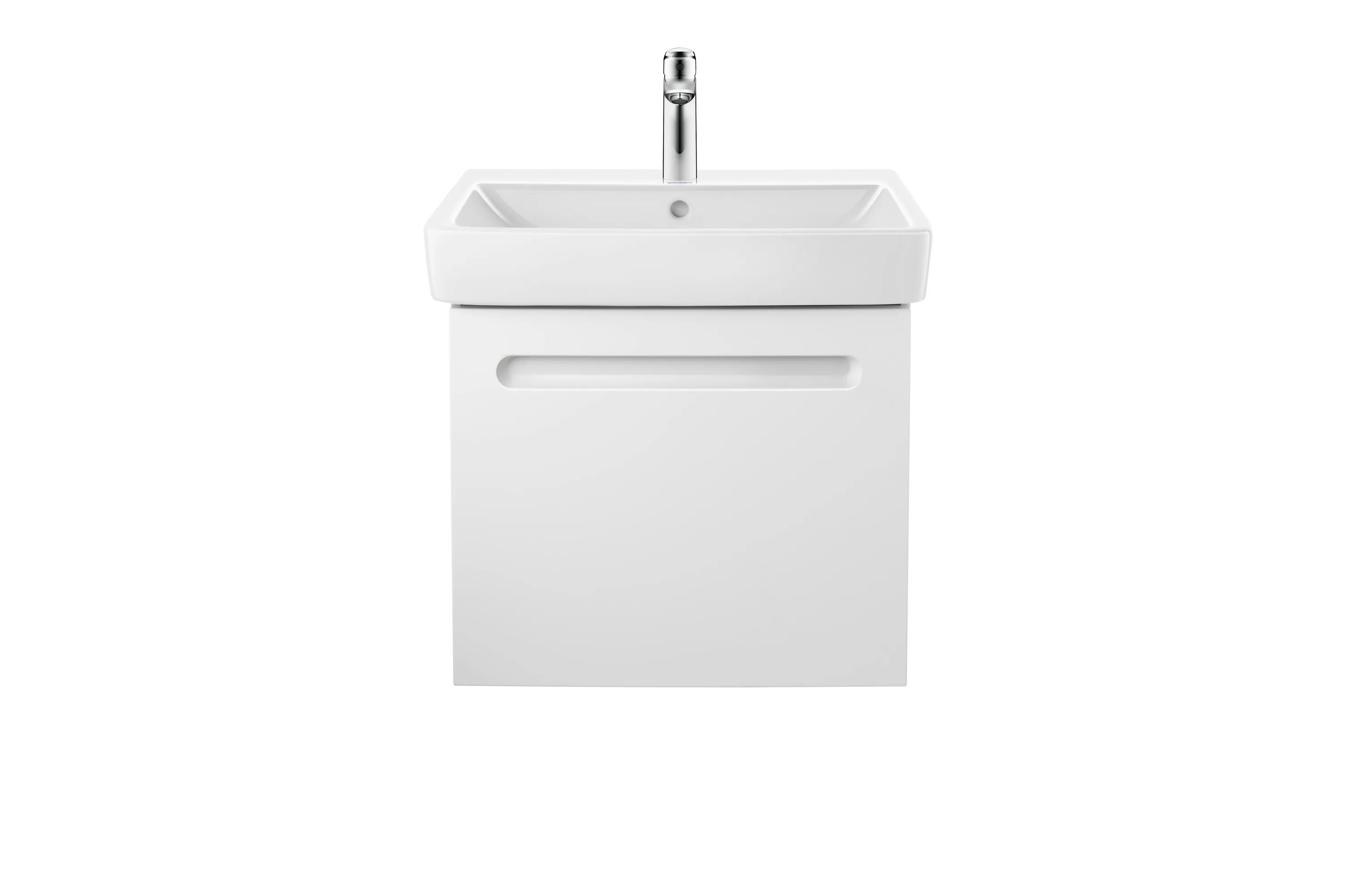 Duravit Waschtischunterschrank wandhängend „No.1“ 49 × 47,8 × 42,6 cm in Beton Matt