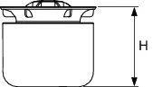 TECEdrainpoint S 2-stufiger Membran GV für Ablauf DN 50 Norm/senkrecht und DN 70