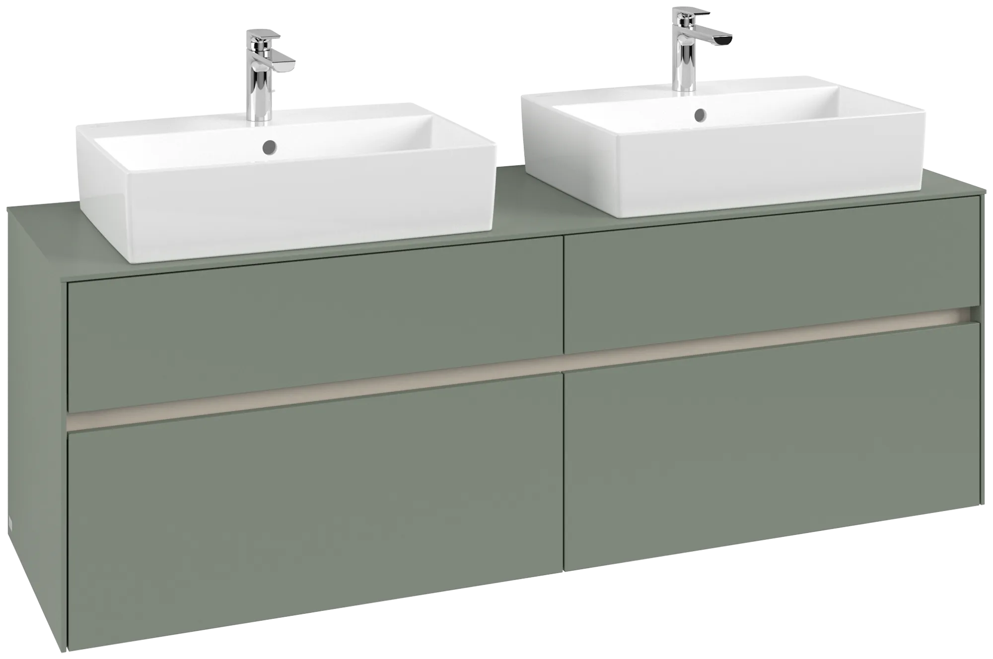 Villeroy & Boch Collaro Waschbeckenunterschrank C137B0, 1600x548x500mm, Soft Green