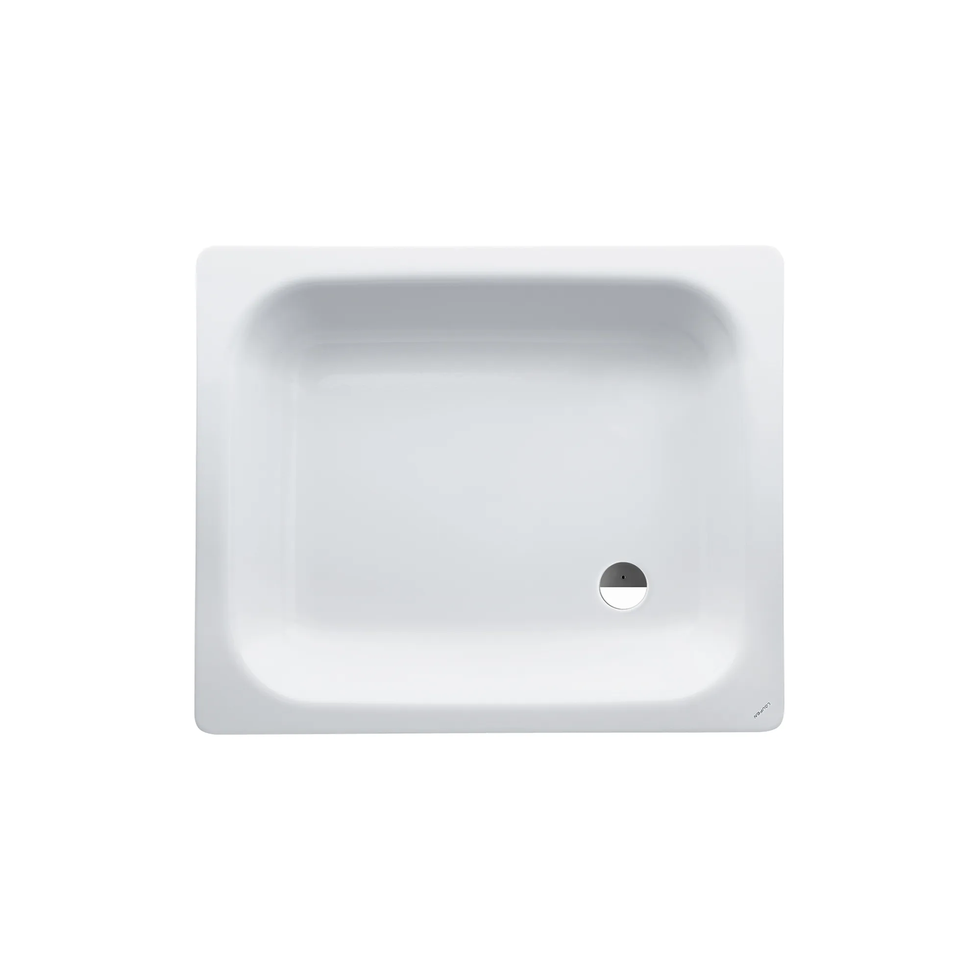 Laufen Duschwanne PLATINA 750x900x150, Stahl, weiß Höhe: 15 cm|Farbe: Weiß|Oberflächenbeschichtung: ohne Oberflächenbeschichtung|Größe: 90 × 75 cm