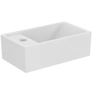 Möbelpaket Eurovit+ Handwaschbecken links 37cm Weiß und Unterschrank 36cm mit Tür Hochglanz grau lackiert Möbelpaket Eurovit+ Handwaschbecken links 37cm Weiß und Unterschrank 36cm mit Tür Hochglanz grau lackiert