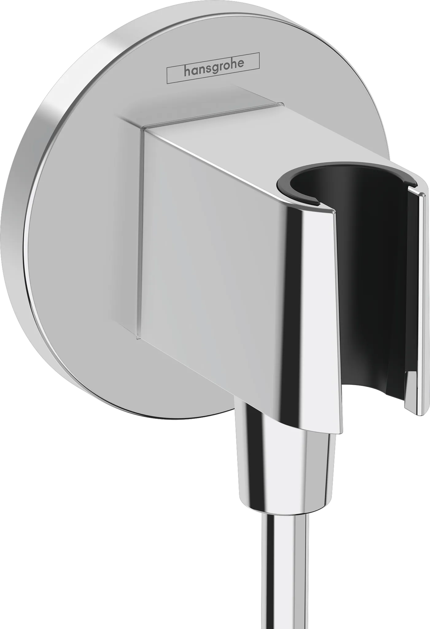 Hansgrohe FixFit S Wandanschluss mit Brausehalter, Chrom Hansgrohe FixFit S Wandanschluss mit Brausehalter, Chrom
