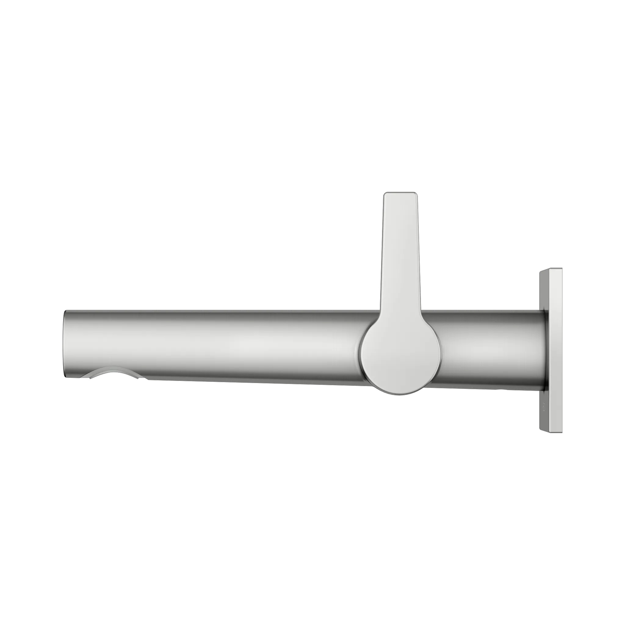 KEUCO EDITION 11 Einhebel-Waschtischmischer Unterputz 1 Loch für Wandmontage Ausladung 197 mm Edelstahl-finish