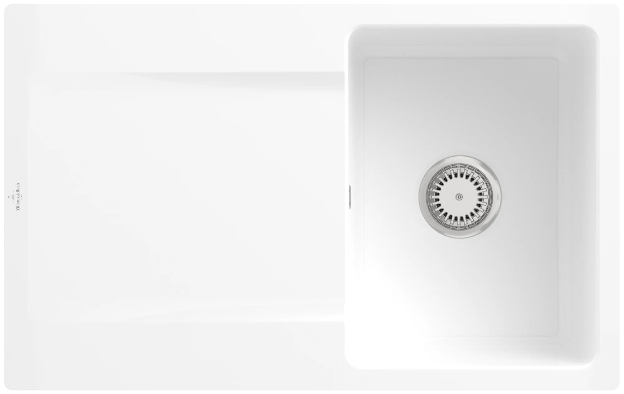Villeroy & Boch Siluet 45 Flat Spüle 33341F, 780x490mm, TitanCeram, Weiß