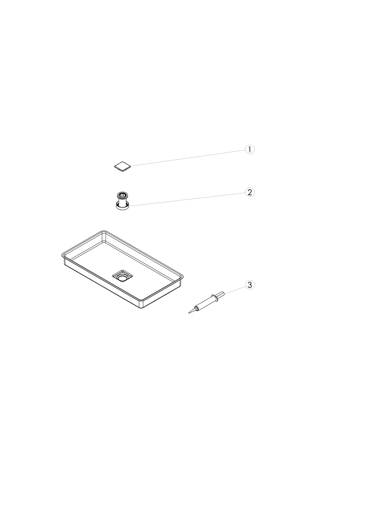 Unterbauwaschtisch „Re-Serie“ 36 cm in mit ProShield