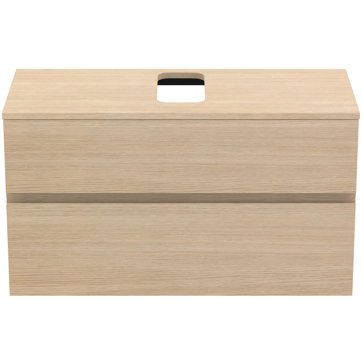 Ideal Standard Waschtischunterschrank Finesse Eiche weiß, 1002x440x558mm, 2 Auszüge