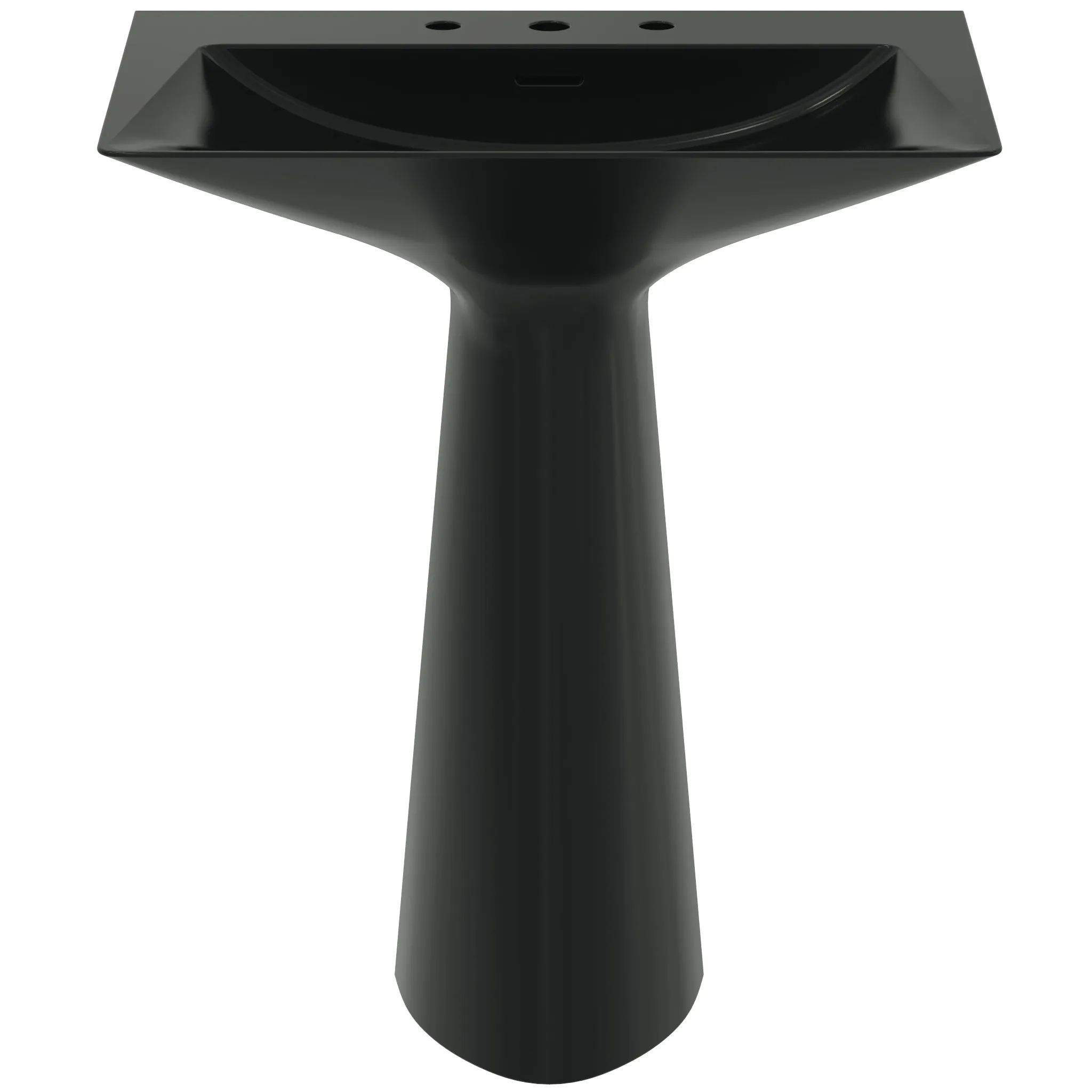 Waschbecken „Tipo-Z“ 74 × 47 × 90 cm, Hahnlochposition mittig in Schwarz Waschbecken „Tipo-Z“ 74 × 47 × 90 cm, Hahnlochposition mittig in Schwarz