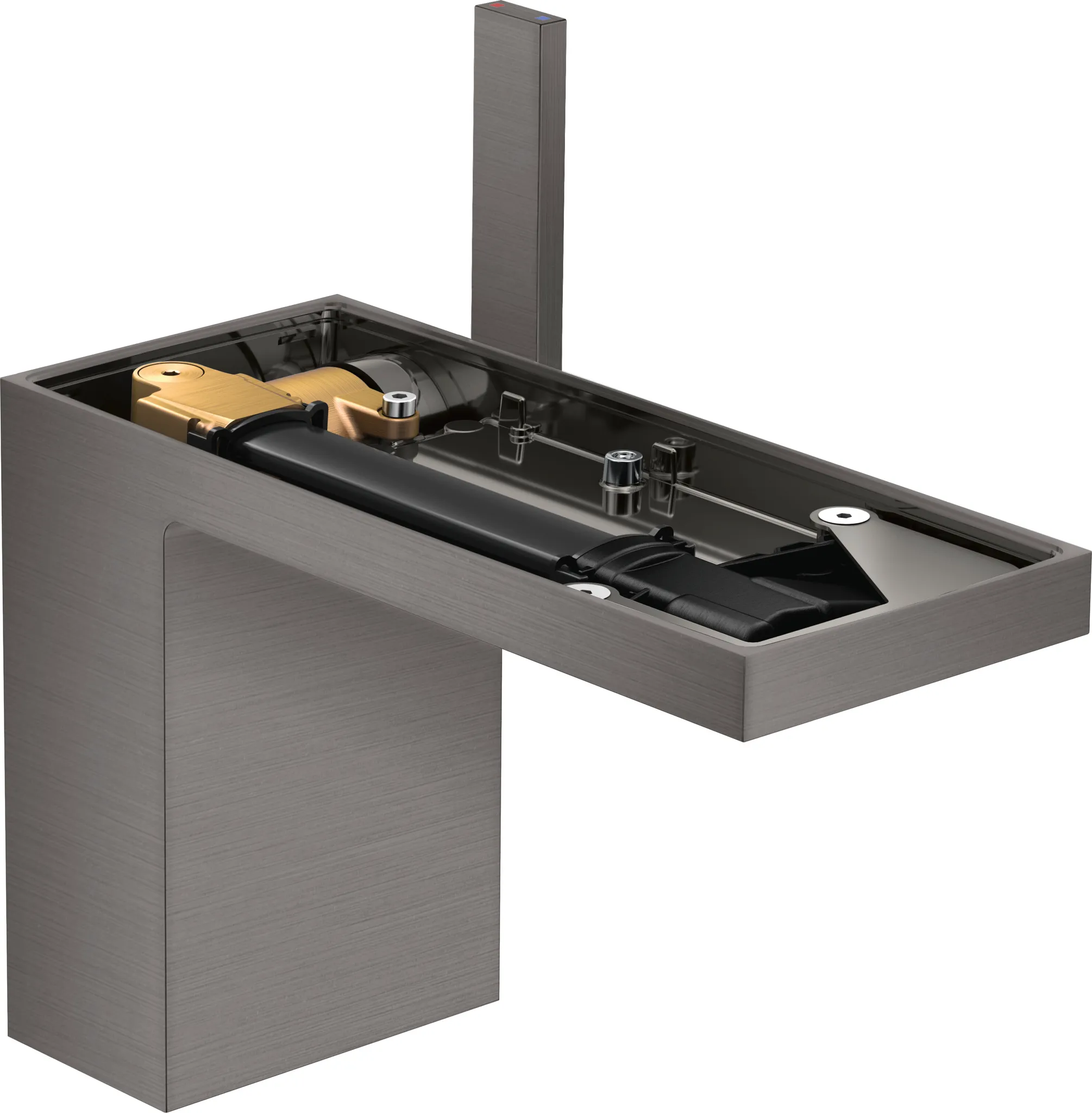 AXOR MyEdition Einhebel-Waschtischmischer 110 mit Push-Open Ablaufgarnitur ohne Platte Chrom