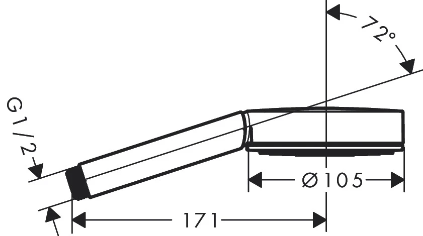 Handbrause Pulsify 105 1jet chrom