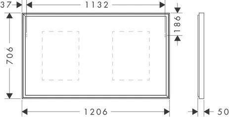 Xarita E Spiegel mit LED-Beleuchtung 1200/50 IR Sensor Mattweiß Xarita E Spiegel mit LED-Beleuchtung 1200/50 IR Sensor Mattweiß
