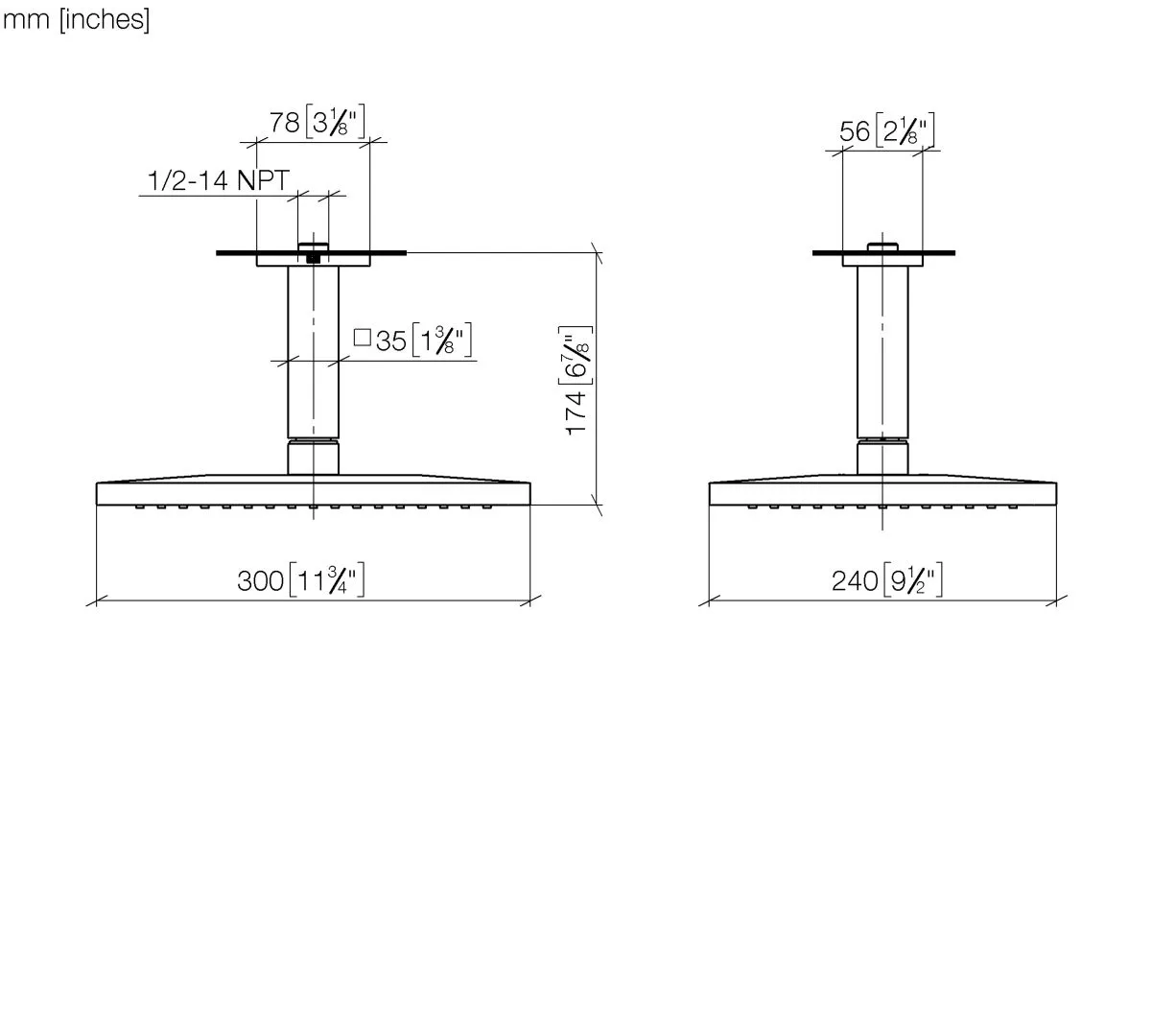 Regenbrause mit Deckenanbindung LULU Chrom 28796710 Regenbrause mit Deckenanbindung LULU Chrom 28796710