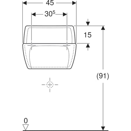 Ausgussbecken „Publica“ 45 × 35 × 33,5 cm in weiß alpin Ausgussbecken „Publica“ 45 × 35 × 33,5 cm in weiß alpin