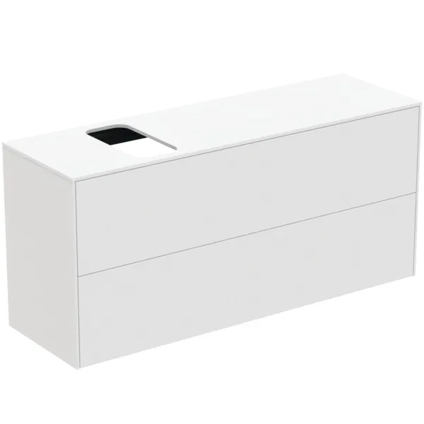 Ideal Standard Waschtischunterschrank „Conca“ 120,2 × 55 × 37,3 cm Weiß matt lackiert