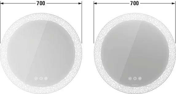 Duravit Spiegel „Happy D.2 Plus“ 70 × 70 cm Duravit Spiegel „Happy D.2 Plus“ 70 × 70 cm