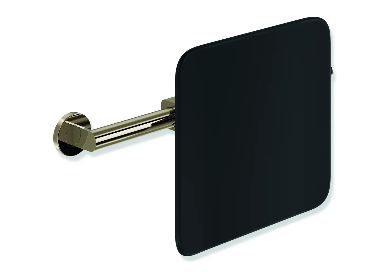 HEWI Rückensstütze System 900, PVD Bronze glänzend, Tiefe 150 mm, Achsmaß 478–578 mm verstellbar, Wandmontage, schwarz HEWI Rückensstütze System 900, PVD Bronze glänzend, Tiefe 150 mm, Achsmaß 478–578 mm verstellbar, Wandmontage, schwarz