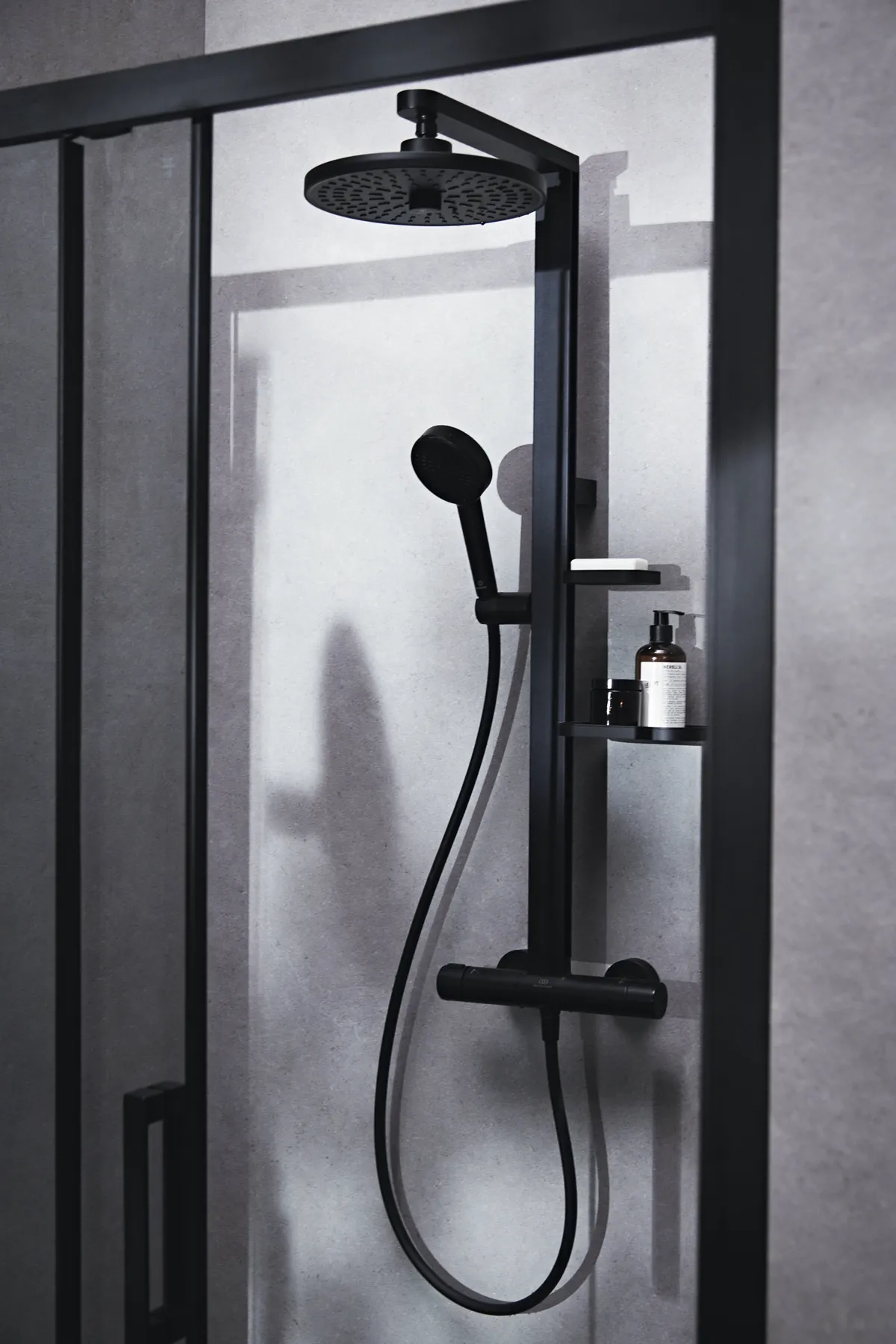 Ideal Standard Duschsystem Ceratherm Alu+ Silk Black Ideal Standard Duschsystem Ceratherm Alu+ Silk Black