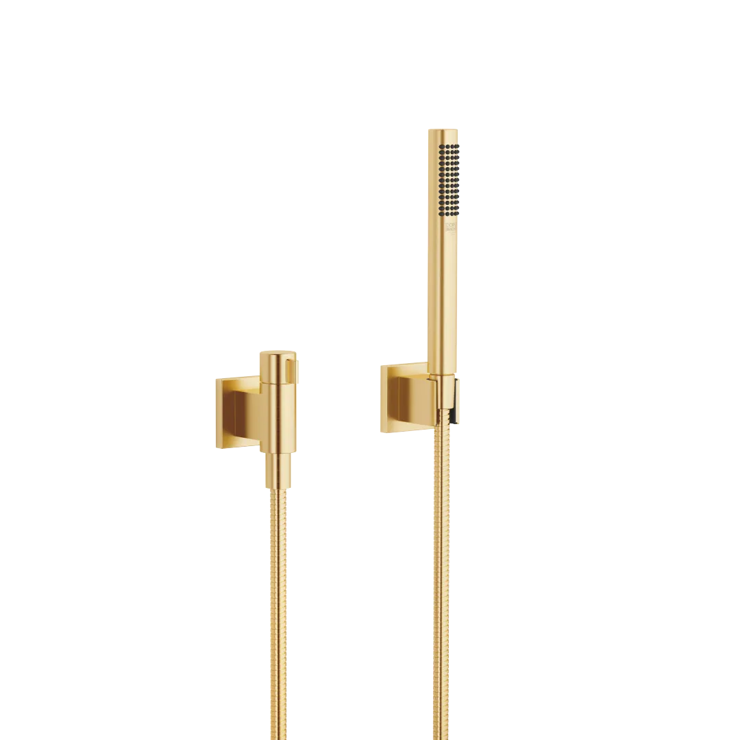 Dornbracht Schlauchbrausegarnitur SERIENSPEZIFISCH Gold gebürstet PVD, 15 l/min Durchfluss, 1250 mm Brauseschlauch Dornbracht Schlauchbrausegarnitur SERIENSPEZIFISCH Gold gebürstet PVD, 15 l/min Durchfluss, 1250 mm Brauseschlauch