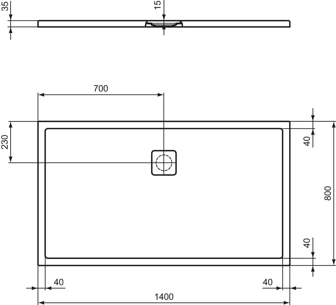 Ideal Standard Duschwanne „UltraFlatEvo“ Ideal Standard Duschwanne „UltraFlatEvo“