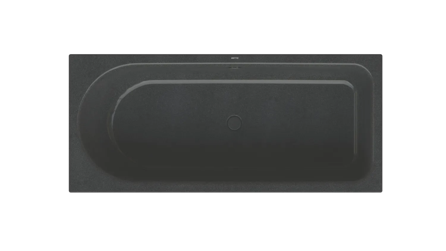 BetteOcean Bade-Duschkombination Low-Line, 1700 x 750 mm, Midnight, glasierter Titan-Stahl, Unterbau, 40 mm Randhöhe