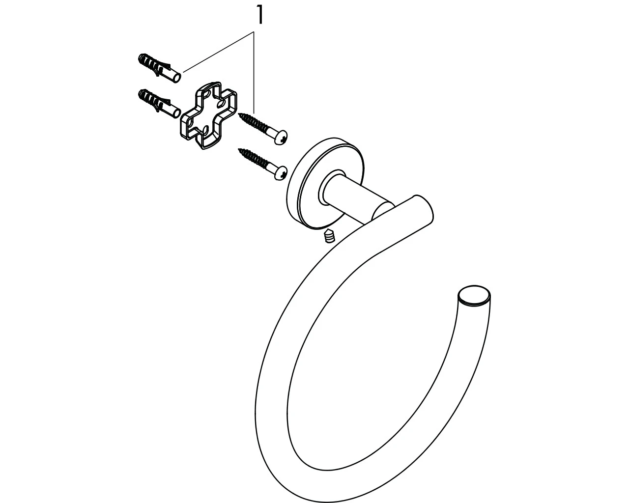 Handtuchring Logis Universal chrom