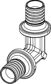 TECEflex Winkelkupplung 90 Grad Dimension 16 × 16, PPSU TECEflex Winkelkupplung 90 Grad Dimension 16 × 16, PPSU