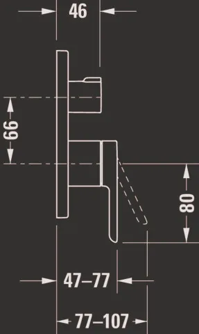 Duravit Einhand-Unterputz-Armatur „Serie C.1“ in Chrom Duravit Einhand-Unterputz-Armatur „Serie C.1“ in Chrom