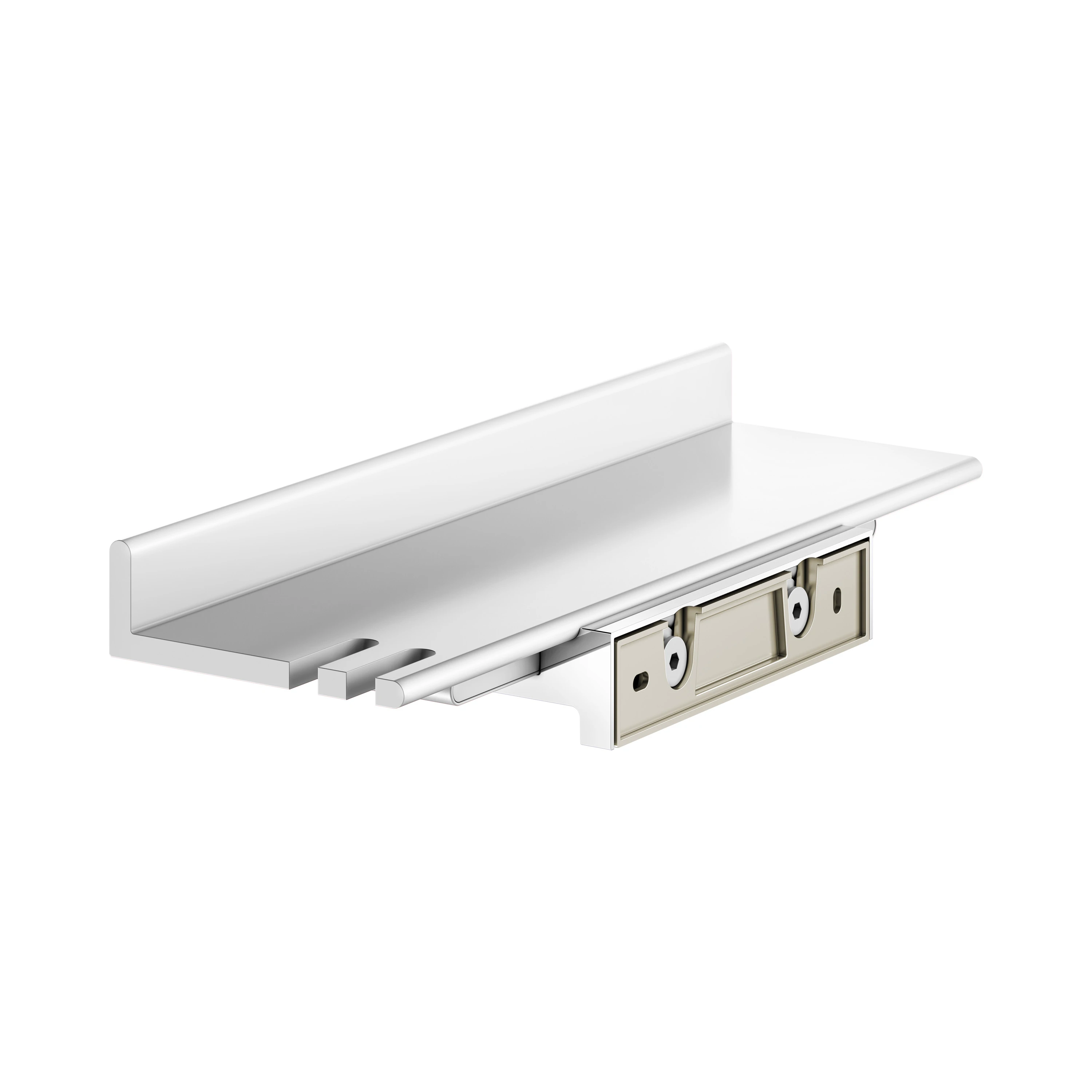 REVA 12859510000 Duschablage mit integriertem Glasabzieher weiß