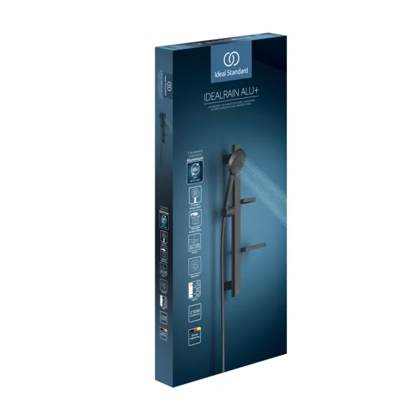 Brausekombination Alu+ mit 2 Funktions-Handbrause und 2 Ablagen Rose Brausekombination Alu+ mit 2 Funktions-Handbrause und 2 Ablagen Rose