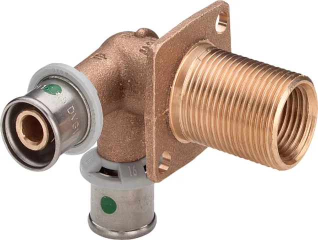 Viega „Sanfix P“ Doppelwanddurchführung mit 2 Muffen und Außen- / Innengewinde 16 mm × 1/2″ / 3/4″ × 35 mm Viega „Sanfix P“ Doppelwanddurchführung mit 2 Muffen und Außen- / Innengewinde 16 mm × 1/2″ / 3/4″ × 35 mm