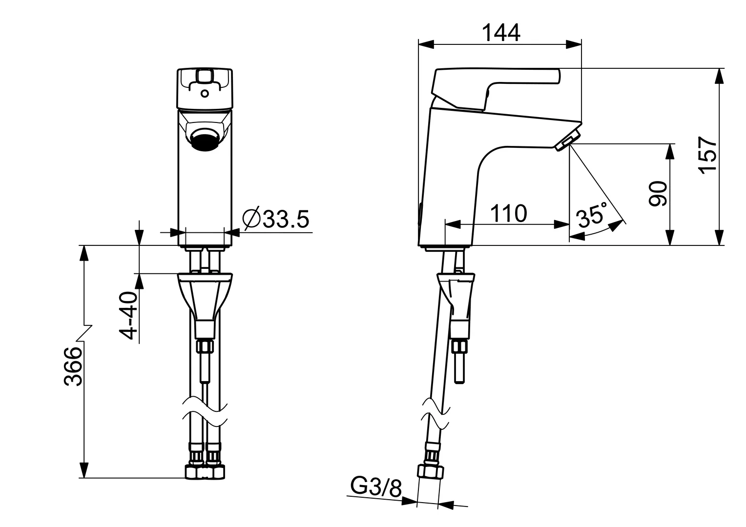 HA Einhebelmischer Waschtischbatterie HANSAPALENO XL 5642 Ausladung 110 mm DN15 Chrom HA Einhebelmischer Waschtischbatterie HANSAPALENO XL 5642 Ausladung 110 mm DN15 Chrom