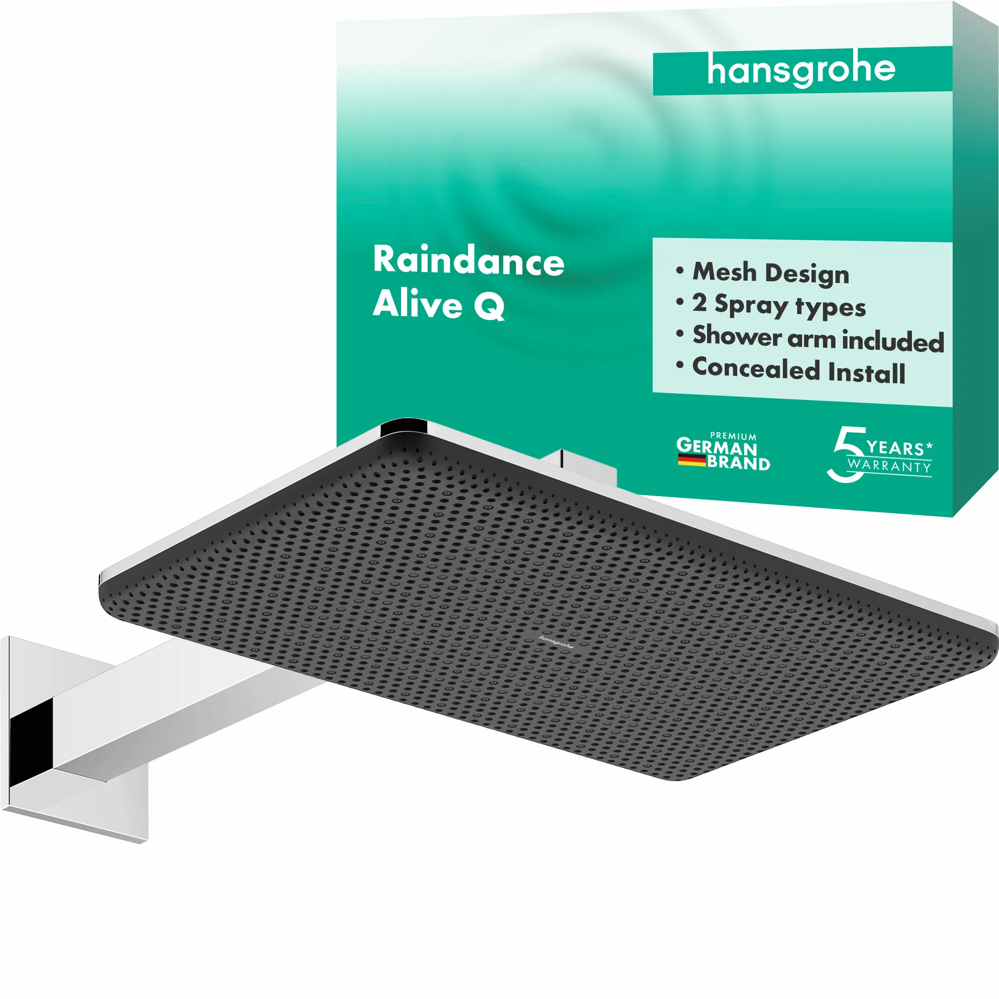 Duschkopf „Raindance Alive Q“ in Chrom
