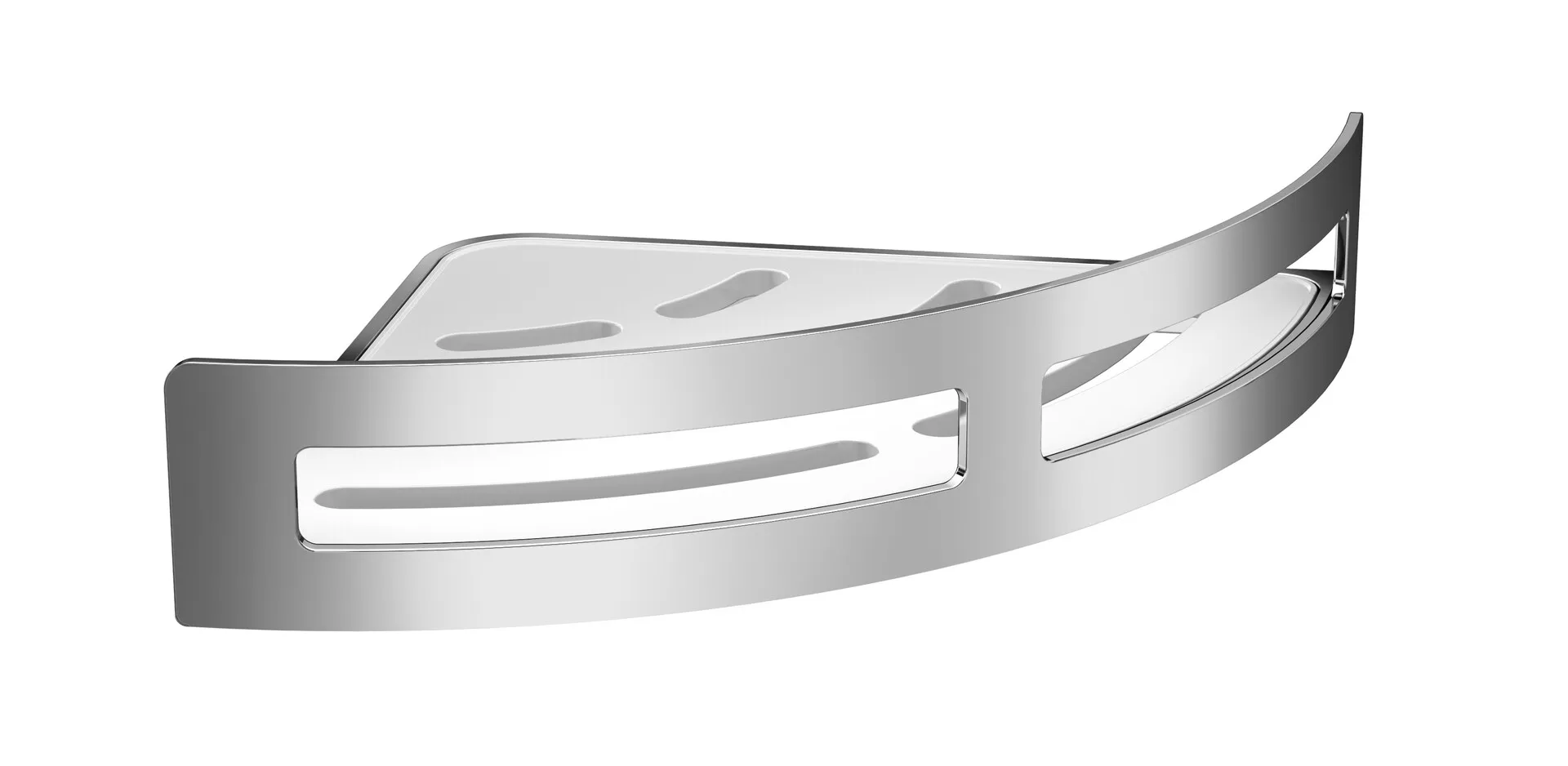 emco Eck-Wandkorb „system 2“, Befestigung verdeckt 18 × 18 × 4,5 cm in chrom emco Eck-Wandkorb „system 2“, Befestigung verdeckt 18 × 18 × 4,5 cm in chrom