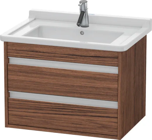 Duravit Waschtischunterschrank wandhängend „Ketho“ 65 × 48 × 45,5 cm Nussbaum Dunkel Duravit Waschtischunterschrank wandhängend „Ketho“ 65 × 48 × 45,5 cm Nussbaum Dunkel
