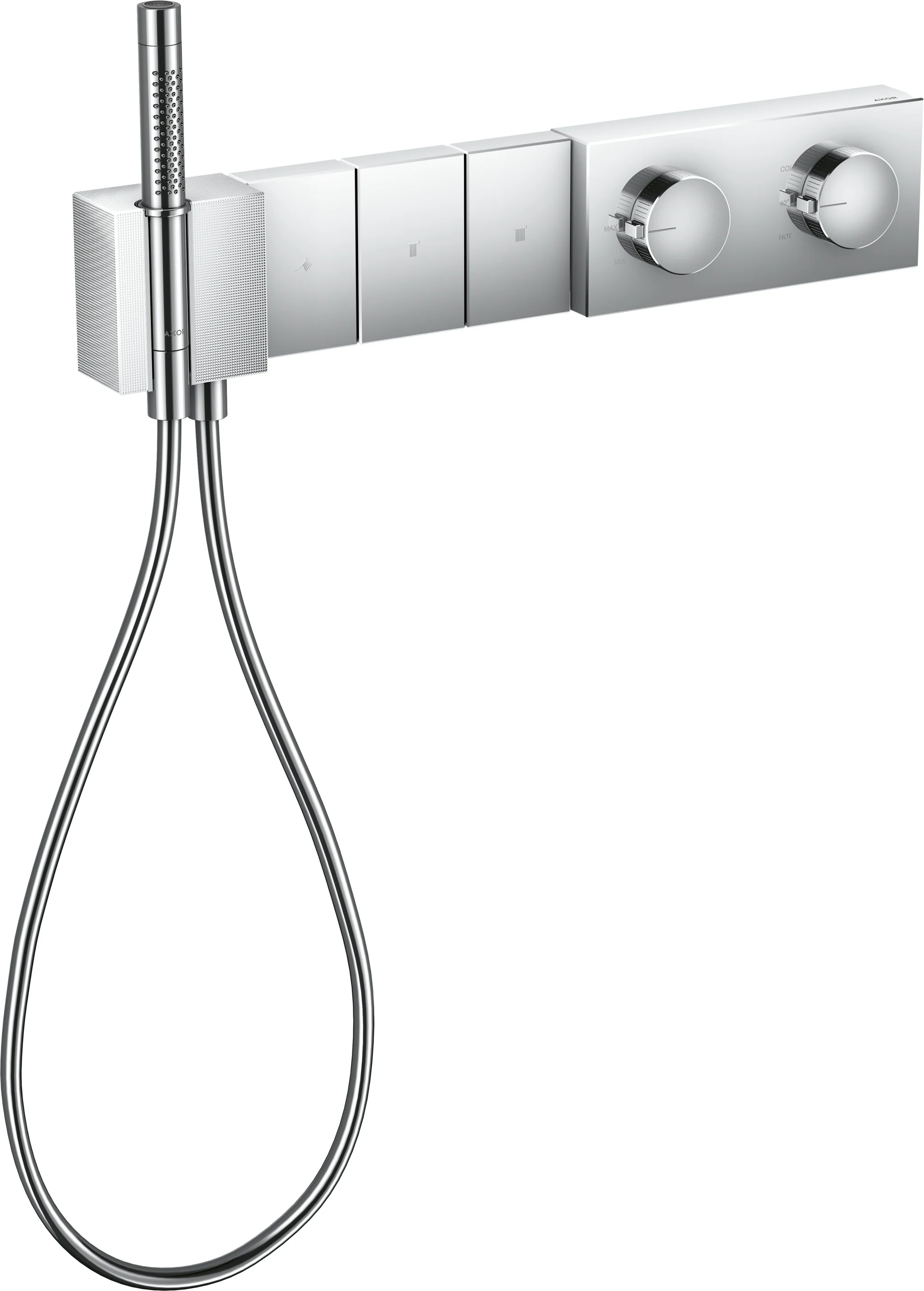 Hansgrohe AXOR Edge Thermostatmodul Select 46711XXX - Chrom, Diamantschliff, Unterputz, 3 Verbraucher, max. Durchfluss 38 l/min bei 3 bar