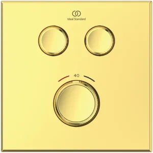Brausethermostat Unterputz Ceratherm Navigo 2 Verbraucher Eckig Brushed Gold Brausethermostat Unterputz Ceratherm Navigo 2 Verbraucher Eckig Brushed Gold
