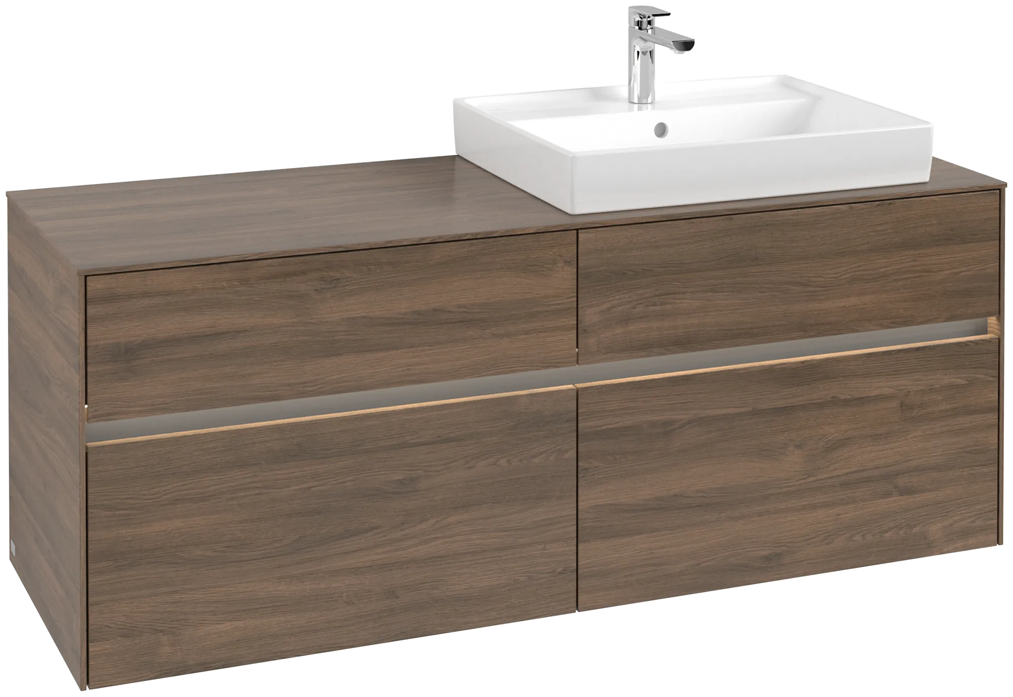 Villeroy & Boch Collaro Waschbeckenunterschrank C086B0, 1400 x 548 x 500 mm, Arizona Oak