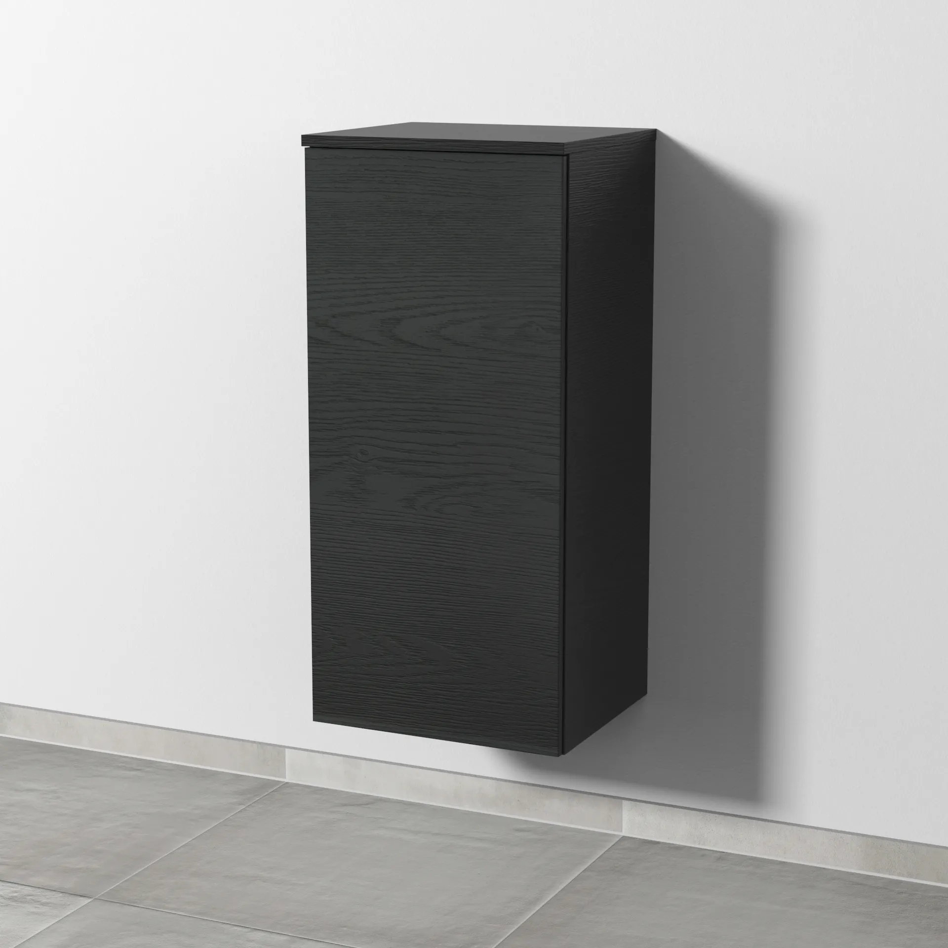 Sanipa Mittelschrank „3way“ 400 × 850 × 345 mm Anschlag links, in Black Oak, Anschlag links